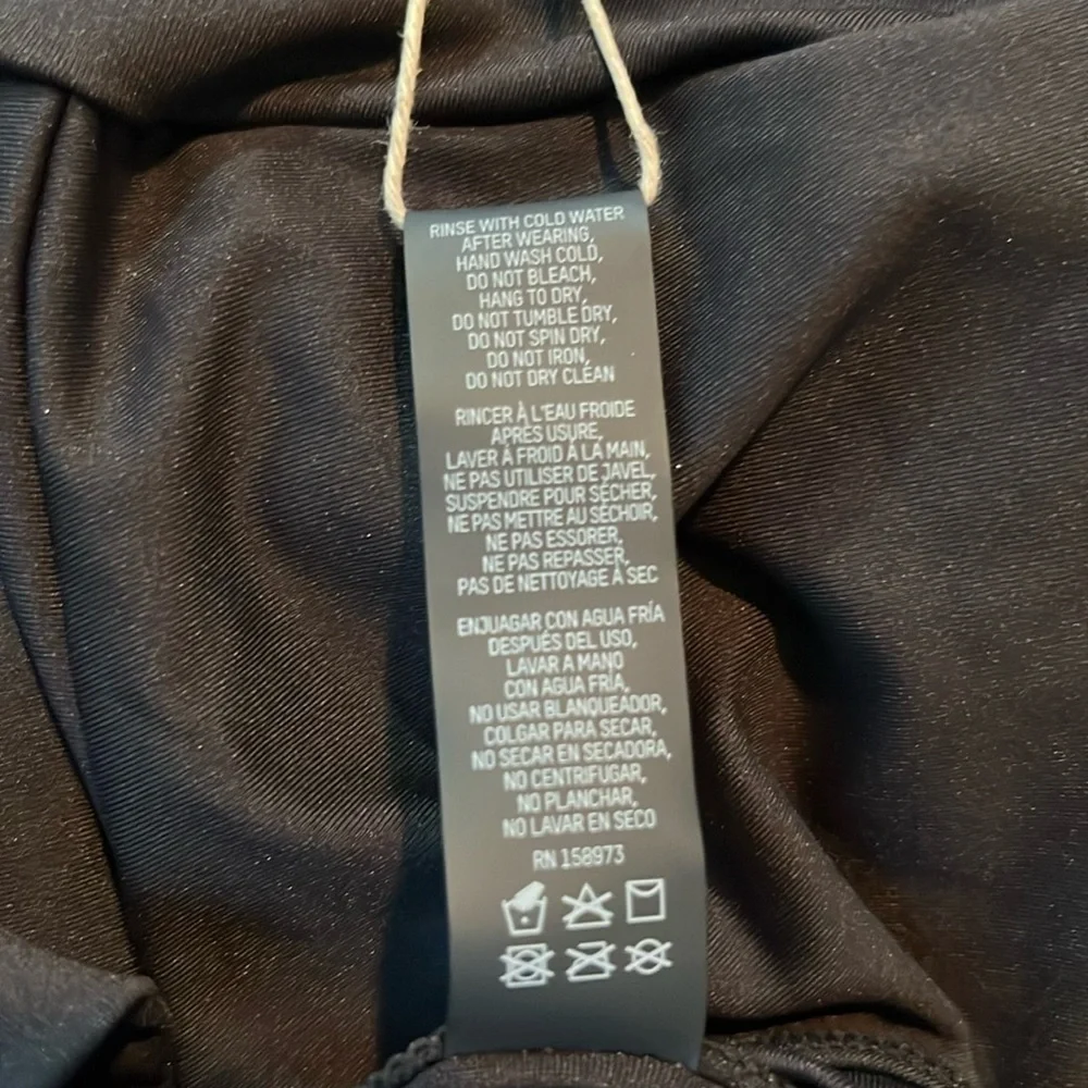 NWT SKIMS SIGNATURE SWIM T-SHIRT DRESS IN ONYX